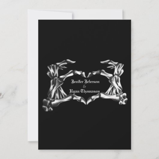 Gothic halloween wedding speichern Sie das Datum E Ankündigung (Rückseite)