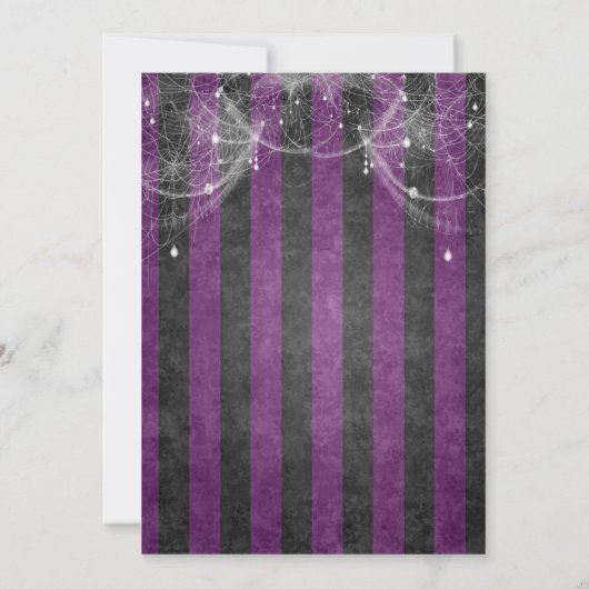 Gothic halloween wedding speichern Sie das Datum E Ankündigung (Rückseite)