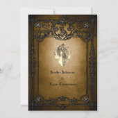 Gothic halloween wedding speichern Sie das Datum E Ankündigung (Rückseite)