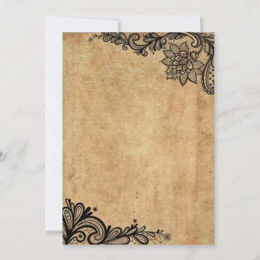 Gothic halloween wedding speichern Sie das Datum E Ankündigung (Rückseite)