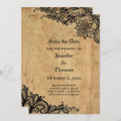 Gothic halloween wedding speichern Sie das Datum E Ankündigung (Vorne/Hinten)