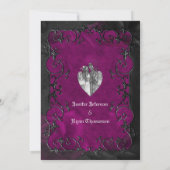 Gothic halloween wedding speichern Sie das Datum E Ankündigung (Rückseite)