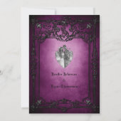 Gothic halloween wedding speichern Sie das Datum E Ankündigung (Rückseite)