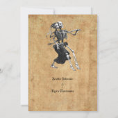 Gothic halloween wedding speichern Sie das Datum E Ankündigung (Rückseite)