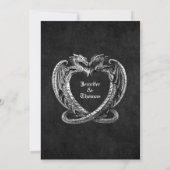 Gothic halloween wedding speichern Sie das Datum E Ankündigung (Rückseite)