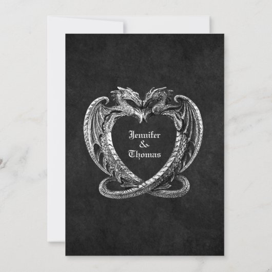 Gothic halloween wedding speichern Sie das Datum E Ankündigung (Rückseite)