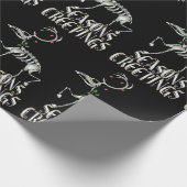 Gothic Halloween Weihnachtssaison Creepings Geschenkpapier (Ecke)