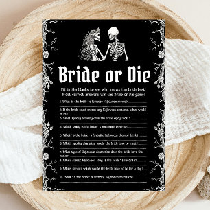 Gothic Halloween Wer kennt die Braut am besten Spi Einladung