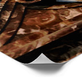 Gothic Halloween Winged Skeleton Poster (Ecke)