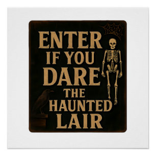 Gothic Halloween Wohngestaltung eingeben, wenn Sie Poster