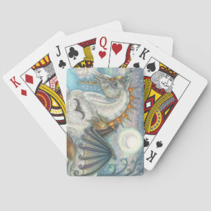 GOTHIC HALLOWEWEN UNICORN MIT BAT WINGS, HORSE SPIELKARTEN