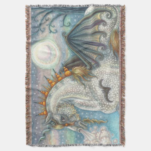 GOTHIC HALLOWEWEWEN UNICORN MIT BAT WINGS, HORSE DECKE (Vorderseite Vertikal)