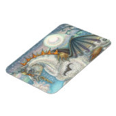 GOTHIC HALLOWEWEWEN UNICORN MIT BAT WINGS, HORSE MAGNET (Linke Seite)