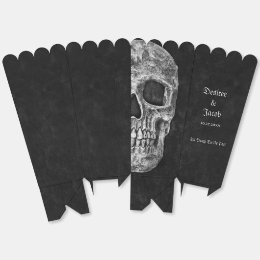 Gothic Halskull Schwarz und Weiß Cool Geschenkschachtel (Ungeklappt)
