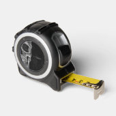 Gothic Halskull Schwarz und Weiß Cool Maßband (Winkel)