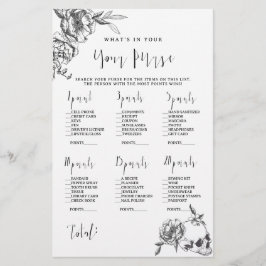 Gothic Hand gezeichnete Blume Brautparty-Spiel Fly Flyer