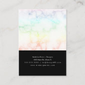 Gothic Handmade Artisan Earring Display Cards Telefonnummerkarte (Rückseite)