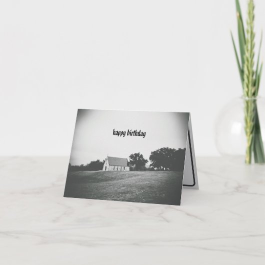 Gothic Happy Birthday Card Karte (Vorderseite)