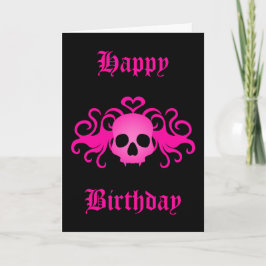 Gothic Happy Birthday Karte