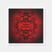 Gothic Happy Halloween Serviette (Vorderseite)