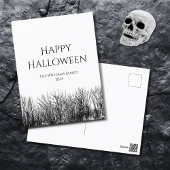 Gothic Happy Halloween Spooky Holiday Postkarte