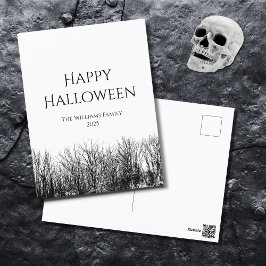 Gothic Happy Halloween Spooky Holiday Postkarte