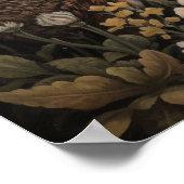 Gothic Hare and Moon Art Print Poster (Ecke)