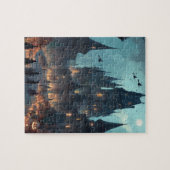 Gothic Haunted Castle Halloween Puzzle – Witches (Horizontal)