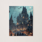 Gothic Haunted Castle Halloween Puzzle – Witches (Vertikal)