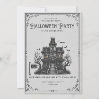 Gothic Haunted House Halloween Party Invitation |  Einladung
