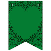 Gothic Heart Banner Grün & Schwarz 2 (Zweite Fahne)