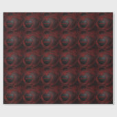 Gothic Heart Blutfleisch Personalisiert Geschenkpapier (Flach)