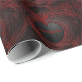 Gothic Heart Blutfleisch Personalisiert Geschenkpapier (Rolleneckpunkt)