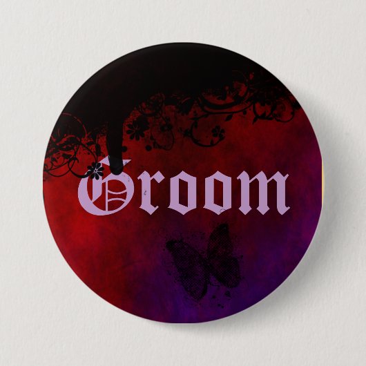 Gothic Heart Button (Vorderseite)