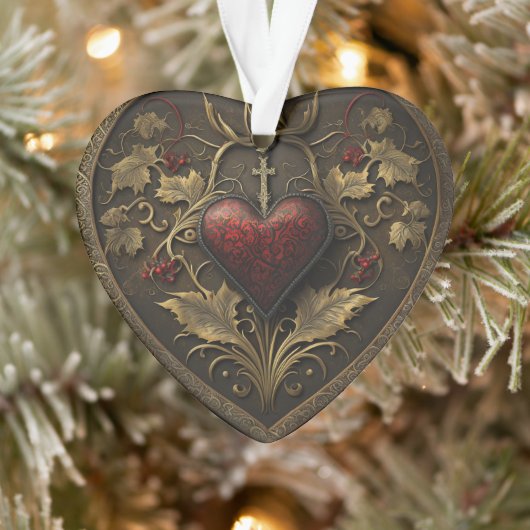 Gothic Heart Christmas Ornament (Baum)