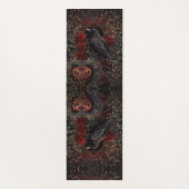 Gothic Heart Dark Beauty Romance Yogamatte (Rückseite)