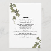 Gothic Heart Floral Skull Hochzeitreise Programm (Rückseite)