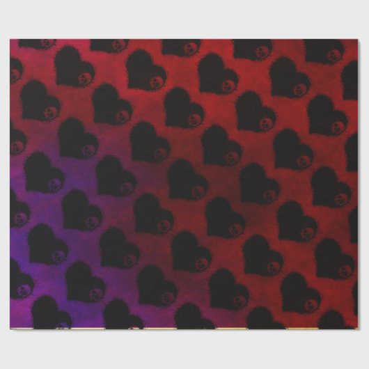 Gothic Heart Geschenkpapier (Flach)