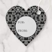 GOTHIC Heart Gift Tags Geschenkanhänger (Rückseite)