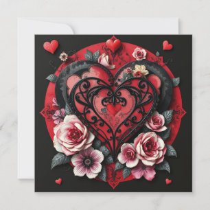 Gothic Heart Grußkarte