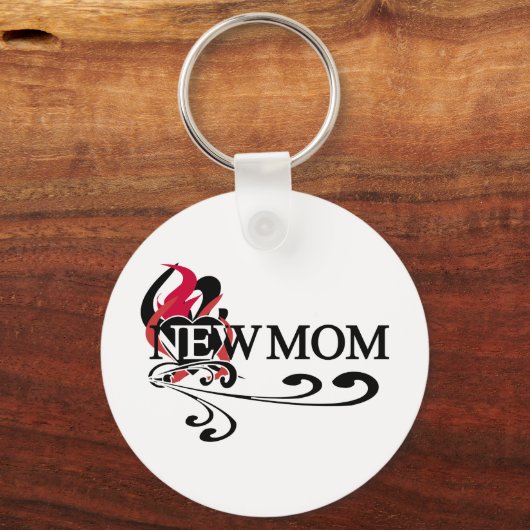 Gothic Heart Junge Mutter Schlüsselanhänger (Vorderseite)