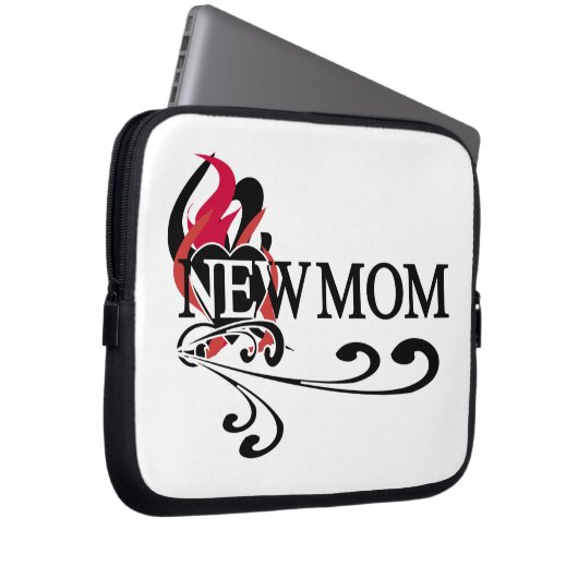 Gothic Heart Junge Mutter T - Shirt und Geschenke Laptopschutzhülle (Vorne Rechts)