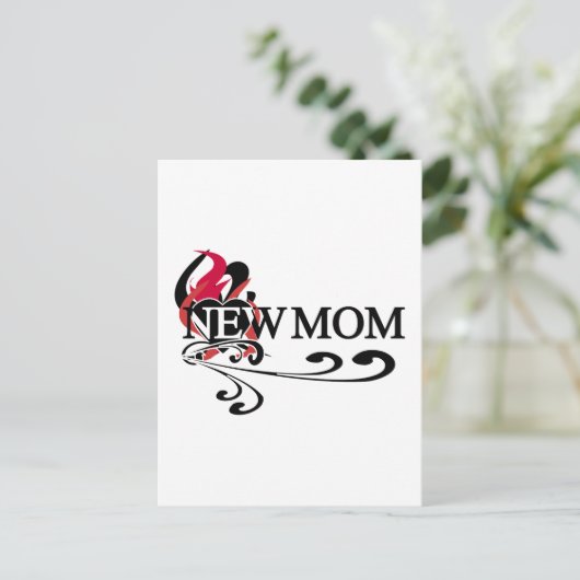 Gothic Heart Junge Mutter Tshirts und Geschenke Postkarte (Stehend Vorderseite)