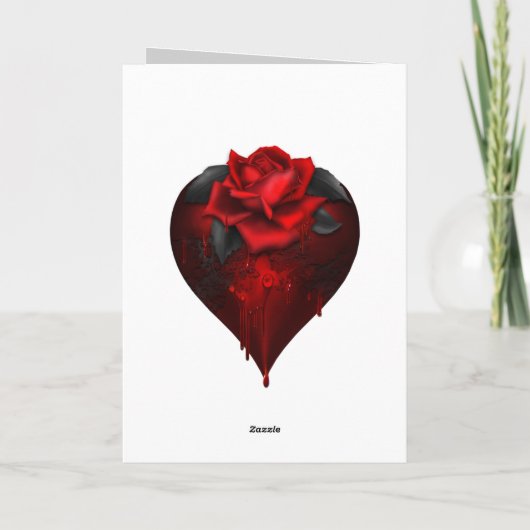 Gothic Heart Karte (Rückseite)