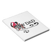 Gothic Heart New Dad T - Shirt und Geschenke Notizblock (angewinkelt)