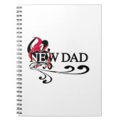 Gothic Heart New Dad T - Shirt und Geschenke Notizblock (Vorderseite)