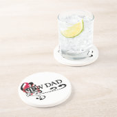 Gothic Heart New Dad T - Shirt und Geschenke Sandstein Untersetzer (Seite)