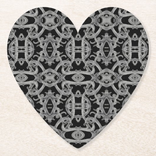 GOTHIC Heart Papier Untersetzer (Vorderseite)