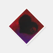 Gothic Heart Serviette (Ecke)