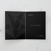 Gothic Heart & Star Pentathing Card Karte (Innenseite)